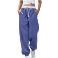 thumbnail image 1 of Birdeem Women Fashion Color Blocked Printed Drawstring Pants, 1 of 5
