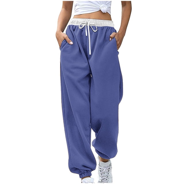 Birdeem Women Fashion Color Blocked Printed Drawstring Pants