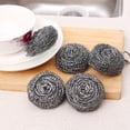 thumbnail image 3 of CUITING 6Pcs Metal Scrubber Stainless Steel Scrubber Scrubbing Scouring Pad  Eraser Sponges Clean Pot Pan and Broiler Rack Steel Wool Brillo Pads 2Pack, 3 of 9