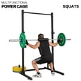 thumbnail image 5 of Squat Rack 800LB Capacity Power Rack 2"x 2" Steel Power Cage Exercise Stand with 4 J-Hooks for Bench Press, Weightlifting and Strength Training - 1026783, 5 of 5