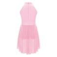 thumbnail image 4 of Jhaoyu Robe Justaucorps de Ballet pour Filles Enfants avec Strass Robe de Patinage Artistique sur Glace Tenue de Danse Lyrique Contemporaine Rose 16, 4 of 7