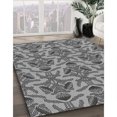 thumbnail image 3 of Ahgly Company Tapis Rond Lavable en Machine Intérieur Transitionnel Gris Foncé, 3 Pieds Rond, 3 of 7