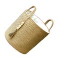 thumbnail image 2 of Baohd Storage Tightly Woven And Cotton Rope Dirty Woven Storage Basket Basket Convenient And Storage Solution Wire Basket Jute with lining M, 2 of 6