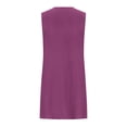 thumbnail image 4 of Robes de Travail pour Femmes 2025 en Liquidation Robe en Coton et Lin pour Femmes Robes d'Été Plissées Sans Manches Robe de Plage Décontractée Mini Robe 2025 Nouvelles Roses, 4 of 8