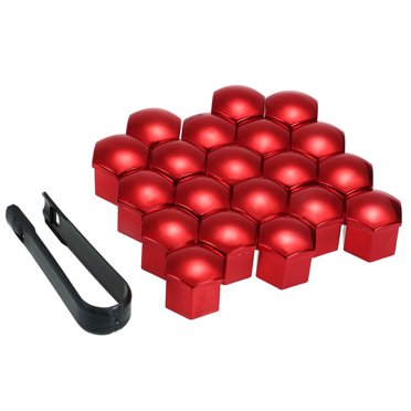 20 Pcs Couvre-Écrous Universels de Roue 21 mm Capuchons d'Écrous de Boulon Protecteur de Vis