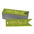 thumbnail image 1 of Inkdotpot Pack Of 100 Love Is Sweet Wedding Favor Paper Tags Craft Real Gold Foil Hang Tags, 1 of 1