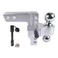thumbnail image 2 of AP03 Adjustable Trailer Hitch Fits 2" Receiver, 6" Drop/Rise Aluminum Drop Hitch -12,500 LBS For Heavy Trucks W/Pair Locks ,Dependable Strength, 2 of 6