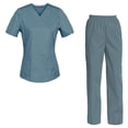 thumbnail image 1 of Women's Scrubs Set Scrub Top and Pants Scrubs Set, 1 of 3