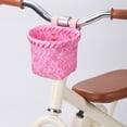 thumbnail image 4 of Kids Basket Handwoven Rattan Cycle Basket for Kids Handlebar Front Storage Baskets Cycling Pocket for Outdoor Daily Commute 15X12X12Cm,A Bicycle Basket, 4 of 9