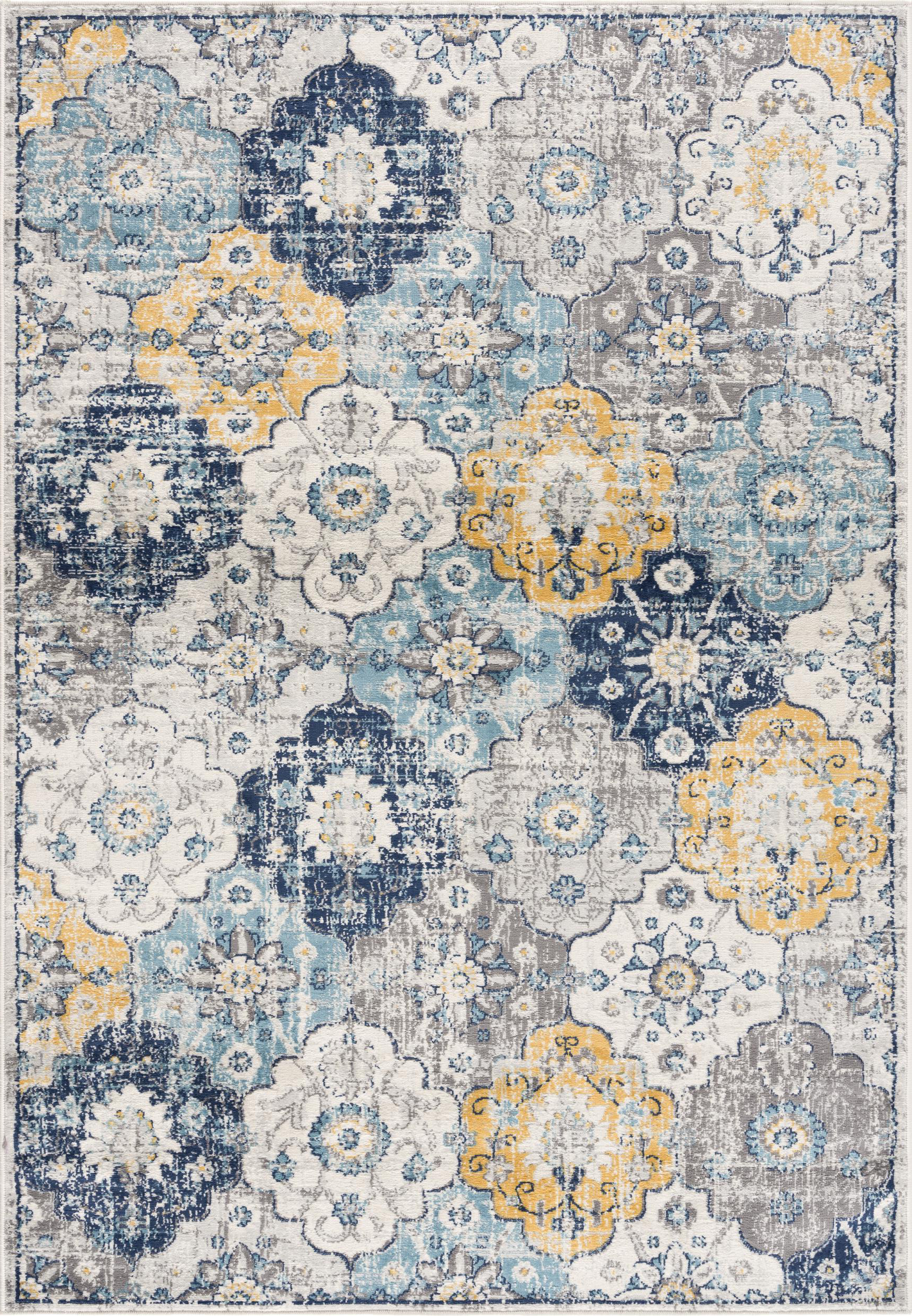 Tapis floral moderne de la collection Savannah Rug Branch