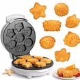thumbnail image 1 of Sea Creature Mini Waffle Maker- Summer Fun, Make, 1 of 9