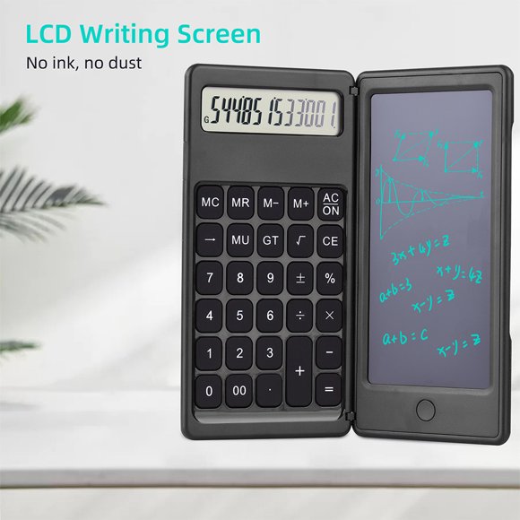 Baohd 6 Inch Scientific Calculator Writing Tablet With Stylus Pen Digital Display Drawing Board Foldable Tools Office