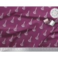 thumbnail image 2 of Soimoi Modal Satin Fabric Leaves & Floral Block Print Fabric by Yard 42 Inch Wide, 2 of 3