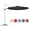 Grey, variant on 11' Patio Cantilever Offset Umbrella 360° Rotation Outdoor Tilt Blue
