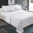 thumbnail image 1 of 300 Thread Count 100% Egyptian Cotton 4-Piece Bed Sheet Set (1 Flat, 1 Fitted Sheet, 2 Pillow Covers) 24 Inches Deep Pocket Solid Pattern, 1 of 6