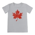 thumbnail image 2 of T-Shirts à Manches Courtes Garçon Enfants Garçons et Filles Été Fête du Canada Drapeau Feuille d'Érable Monogramme Imprimé Décontracté Col Rond Manches Courtes T-Shirt Hauts d'Été Gris 6 Ans-7 Ans, 2 of 3