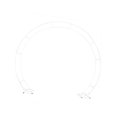 thumbnail image 2 of Lipstore DIY Double Circle Balloon Arch Frame 240x200cm for Graduation Season Parties White, 2 of 8