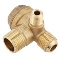 thumbnail image 4 of Brass Check Valve, Brass Air Compressor Check Valve, Anti-Corrosion 3-Port Air Compressor For Industrial Use Central Pneumatic, 4 of 8