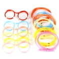 thumbnail image 3 of Graflsoa Color-Changing Fun Glasses Straws for Parties - Pink, Safe & Non-Toxic, Perfect Kids Gift, 66cm & 36.5cm Straws Included, 3 of 6