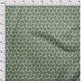 thumbnail image 3 of oneOone Silk Tabby Fabric Leaves & Floral Block Printed Craft Fabric BTY 42 Inch Wide, 3 of 5