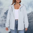 thumbnail image 5 of Comdrip Veste Légère pour Femmes! Veste Chaude Coupe-Vent Imperméable à Blocs de Couleur pour Femmes, Coupe-Vent d'Extérieur, Veste de Randonnée, Veste de Randonnée pour Femmes, Légère, Légère, Gris Cendré, 3TG, 5 of 5
