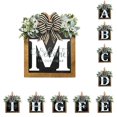 thumbnail image 1 of Front Door Decorations Alphabet Wreath Sign  Outdoor Hanging Decoration  11.8”*11.8”, 1 of 3