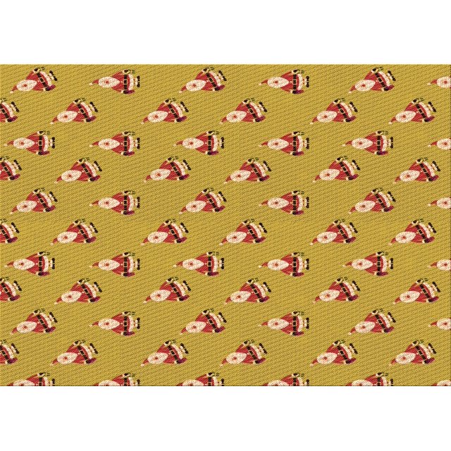 Ahgly Company Machine Washable Indoor Rectangle Transitional Saffron Yellow Area Rugs, 3' x 5'