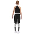 thumbnail image 2 of Freebily Kids Girls Shiny Metallic Gymnastic Unitard Sleeveless Bodysuit for Training and Performance Silver 10, 2 of 6