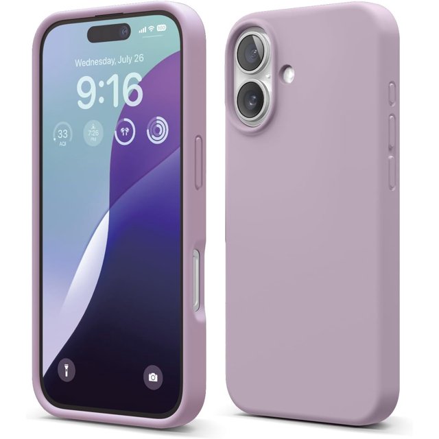 KOMI Compatible with iPhone 16 Pro Max Case, Premium Liquid Silicone Case, Full Body Protective Cover, Shockproof, Slim Phone Case, Anti-Scratch Soft Microfiber Lining, 6.9 inch Soft Purple