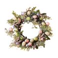 thumbnail image 3 of 45c Wreath with Pastel Eggs Front Door Window Hanging Artificial M, 3 of 8