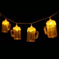 thumbnail image 2 of 10FT 20LED Christmas Beer Mug String Lights Decorative Fairy Lights LED Hanging Lights Always On, 2 of 8