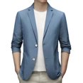 thumbnail image 1 of Kcodviy Spring Summer Men's Lightweight Big and Tall Suit Summer Suit Jacket Casual Suits for Men Slim Fit Stretch Slim Fit Button Plaid Suits for Men Sport Coats, 1 of 4