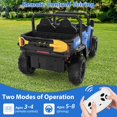 thumbnail image 3 of Ourlova 24V Ride-On Dump Truck, 24V Electric Car with Remote Control, Electric Dump Bed, Extra Shovel, Tractor Style, Music Player, Key Start, 3 of 8