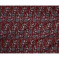 thumbnail image 4 of oneOone Tissu Polyester Lycra Feuilles & Floral Imprimé au Mètre 56 Pouces de Large, 4 of 4