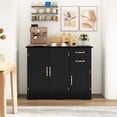 thumbnail image 4 of Costway 40" Sideboard Buffet Cabinet Modern Kitchen Storage Organizer with 2 Drawers Black, 4 of 10