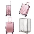thumbnail image 1 of Waterproof Rolling Luggage Cover Full Transparent Luggage Protector Cover Thicken Suitcase Protector Cover PVC Suitcase Cover 26inch B, 1 of 6