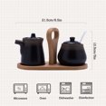 thumbnail image 4 of Qeeadeea Cream And Sugar Set For Coffee Bar, Creamer And Sugar Sets, Sugar Bowl And Creamer Set, Gradient Coffee Serving Set-retro matte-Milk jug and sugar jar, 4 of 8