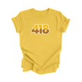 thumbnail image 1 of 418 Quebec City Quebec Canada Area Code City Skyline Gift - Unisex T-Shirt - Inspired X, 1 of 1