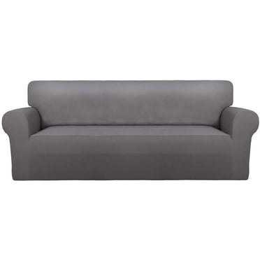 Super Stretch Chair Sofa Slipcover – Spandex Non Slip Soft Couch Sofa Cover, Washable Furniture Protector with Non Skid Foam and Elastic Bottom for Kids, Pets