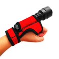 thumbnail image 2 of 3mm Neoprene Scuba Diving LED Torch Flashlight Holder Hand Arm Mount Wrist Strap Red, 2 of 6