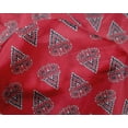 thumbnail image 4 of oneOone Silk Tabby Fabric Leaves & Floral Block Printed Fabric 1 Yard 42 Inch Wide, 4 of 4