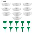 thumbnail image 2 of 10Pcs Plastic Home Garden Flower Pot Plant Labels Tags Planter Tray Saucers, 2 of 8