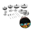 thumbnail image 2 of Maytalsory Stainless Steel Plates and Bowls Camping plate,bowl,sauce dish,and Utensils Set Camping Set for Picnic 36pcs, 2 of 6