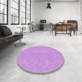 thumbnail image 4 of Ahgly Company Tapis d'Intérieur Rectangulaire Transitionnel Violet Violet Lavable à la Machine, 5 Pieds x 8 Pieds, 4 of 7