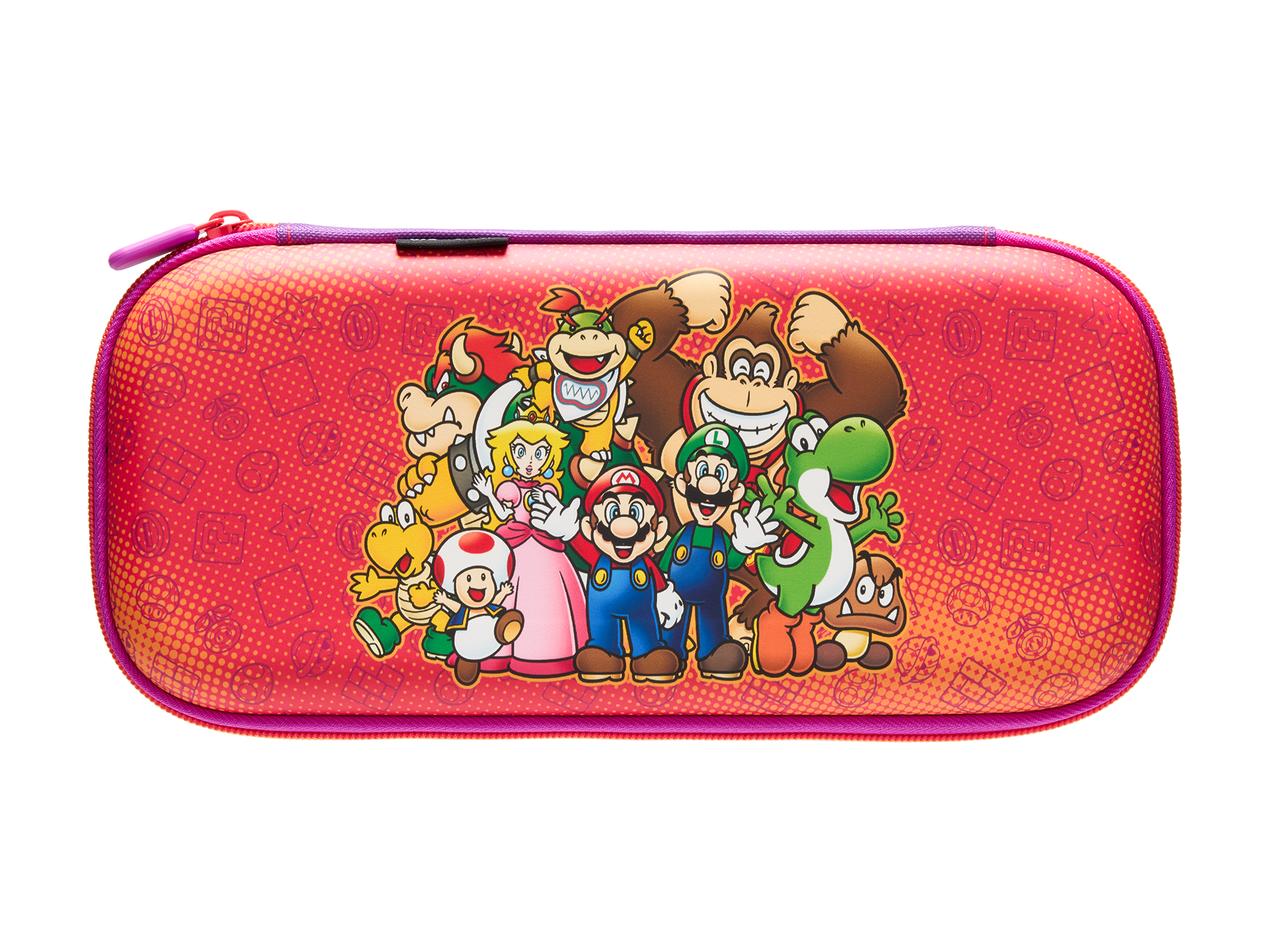 PowerA Slim Case for Nintendo Switch 2 - Mario and Friends, Officially Licensed, Protective Case, Holds 10 Game Cards, Padded Screen Protector, Built-in Play Stand