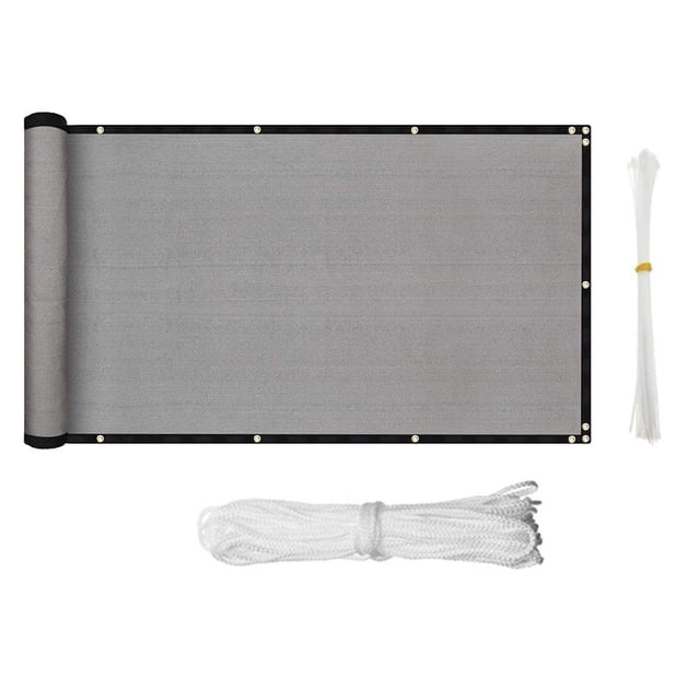 Filet d'Ombrage pour Balcon Écran d'Intimité de Balcon Couverture Écran d'Intimité Clôture Résistante aux Intempéries Brise-Vent pour Extérieur Cour Arrière Patio