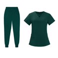 thumbnail image 1 of Nursing Keeper Set for Women, Work Suits, Soft Long Pants, Nurse Uniform, Scrub XL, 1 of 6