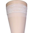 thumbnail image 3 of Truform Sheer Thigh High Stockings: 15 - 20 mmHg, Ivory, Medium, 3 of 9