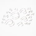 thumbnail image 1 of Claire's 20pk Silver Studs Crystals Hoop Earrings, 1 of 2