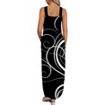 thumbnail image 4 of SMihono Summer Boho Maxi Dress pour les Femmes Plus Size Femmes Summer Design Décontracté Dress Graduel Sans Manches Cou Suspendu V-Cou Long Dress Plage Balance Soleil Robe, 4 of 5